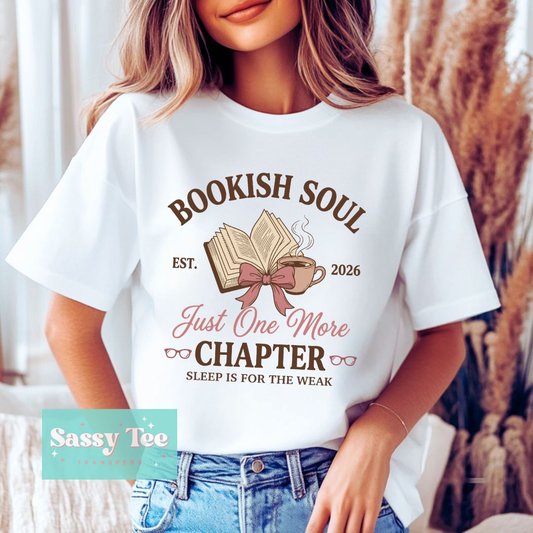 BOOKISH SOUL JUST ONE MORE CHAPTER COFFEE BOW **Preorder/Restock Ships in 5-10 biz days**