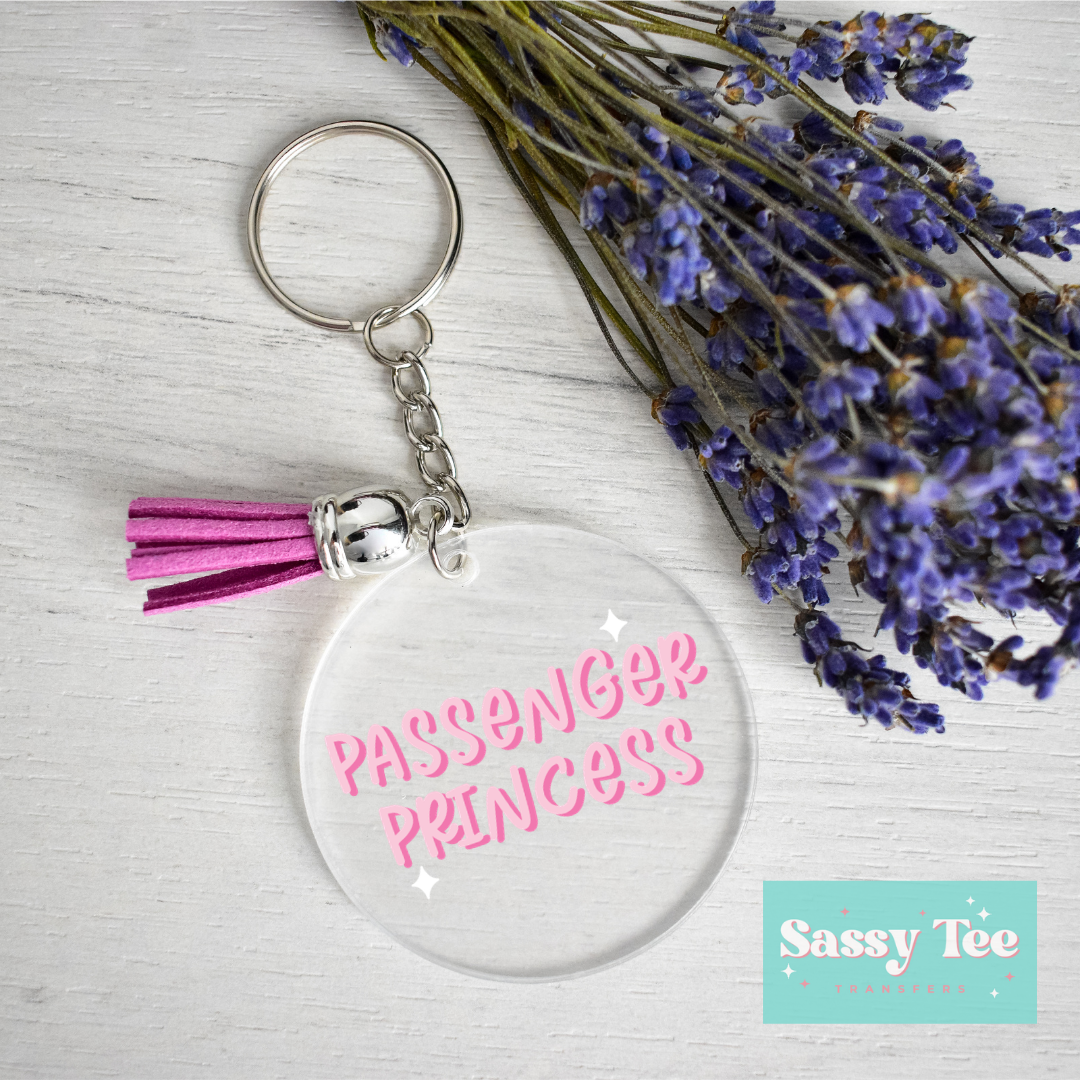 PASSENGER PRINCESS UV DTF *DOUBLE SIDED* ROUND KEYCHAIN DECAL **Preorder/Restock Ships in 5-10 biz days**