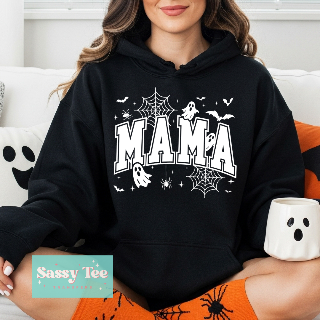 MAMA SPOOKY GHOSTS WEB WHITE **Preorder/Restock Ships in 5-10 biz days**