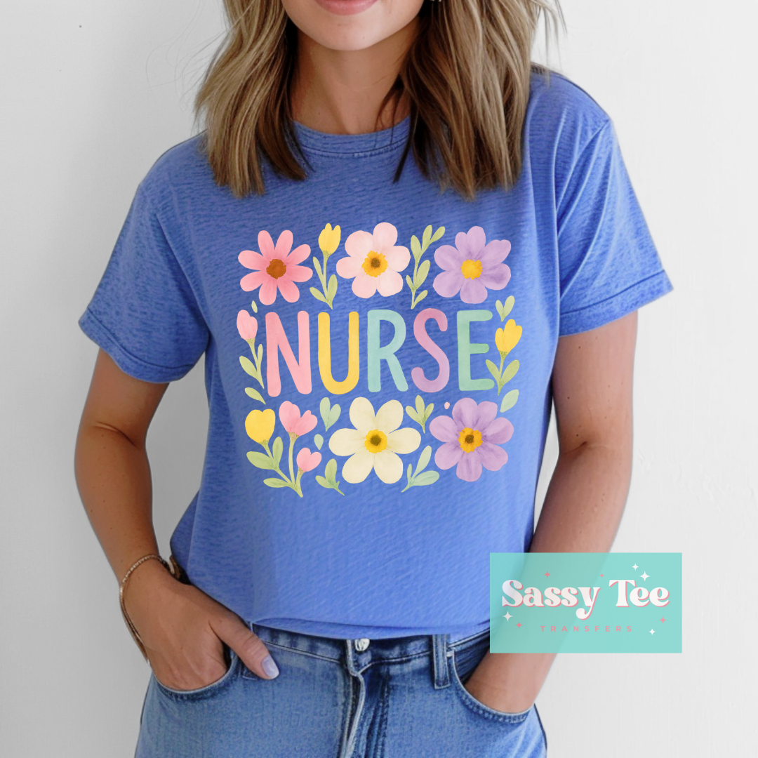 NURSE SPRING FLOWERS **Preorder/Restock Ships in 5-10 biz days**