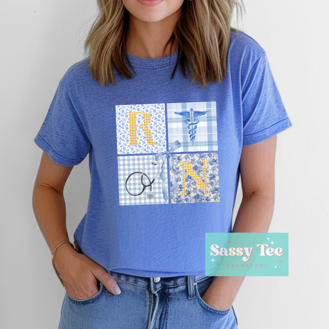 RN BLUE NURSE BOW **Preorder/Restock Ships in 5-10 biz days**