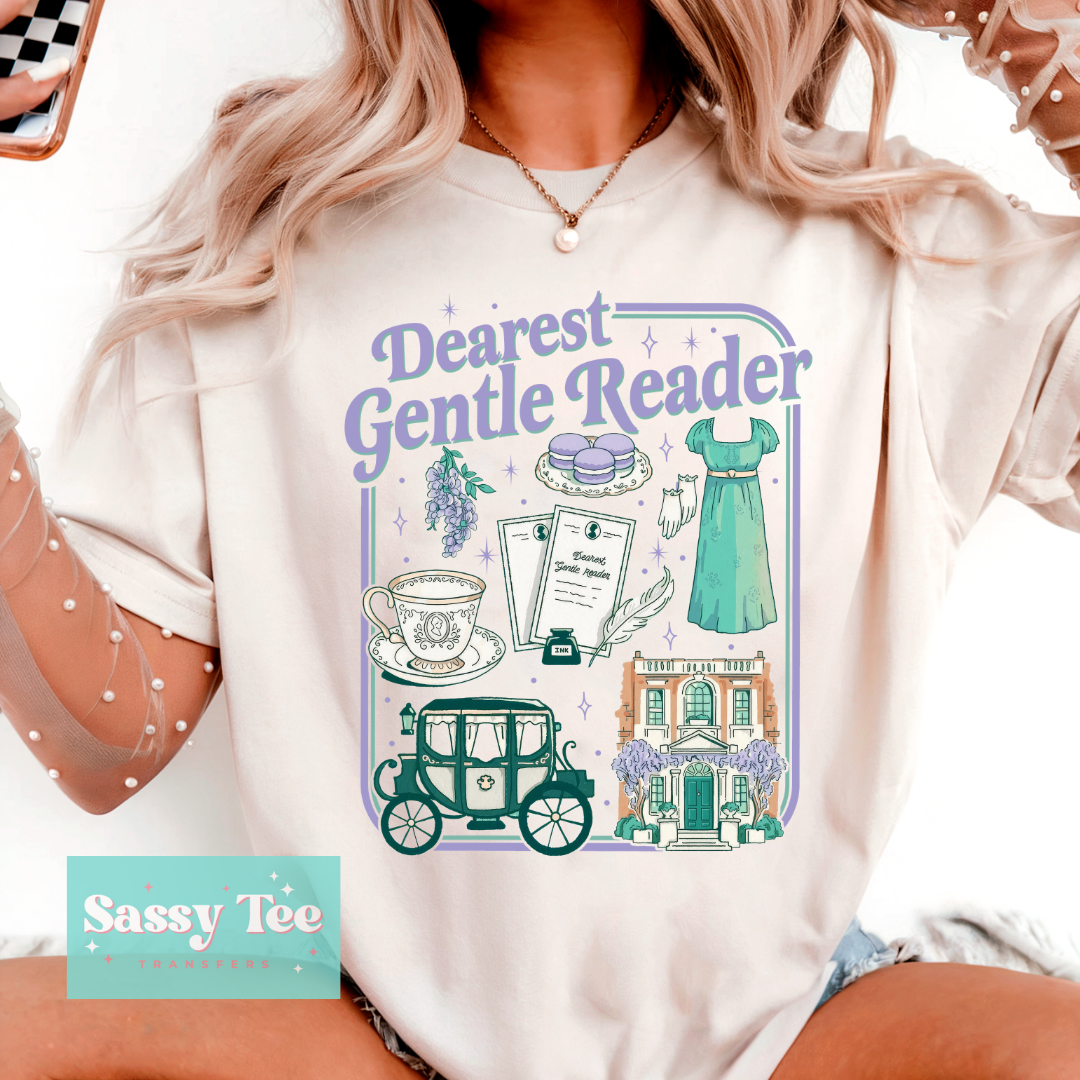 DEAEST GENTLE READER PURPLE FRAME **Preorder/Restock Ships in 5-10 biz days**