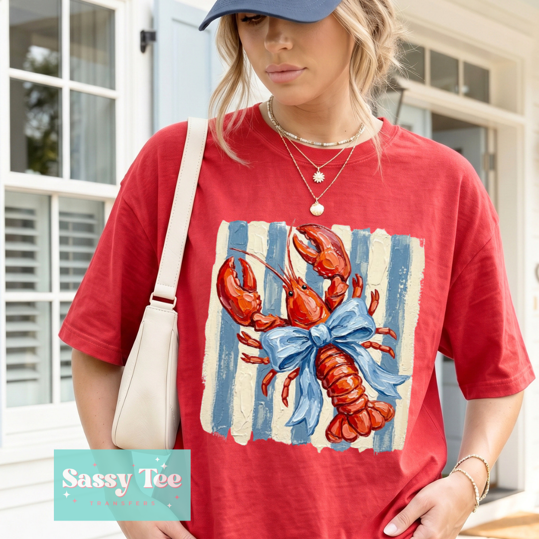 LOBSTER BOW PREPPY TEXTURE PAINT **Preorder/Restock Ships in 5-10 biz days**