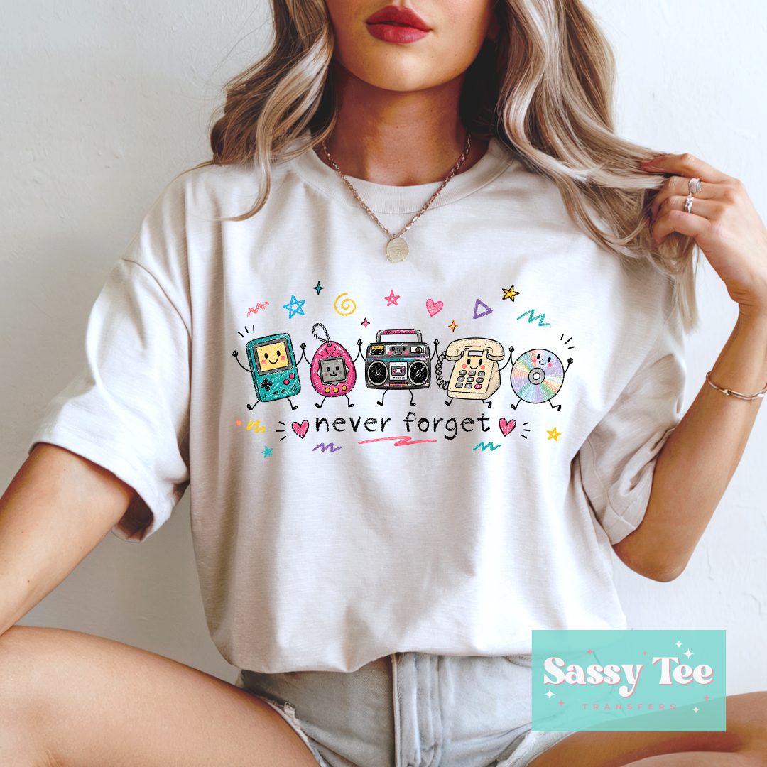 NEVER FORGET CLASSIC DOODLE COLORFUL **Preorder/Restock Ships in 5-10 biz days**