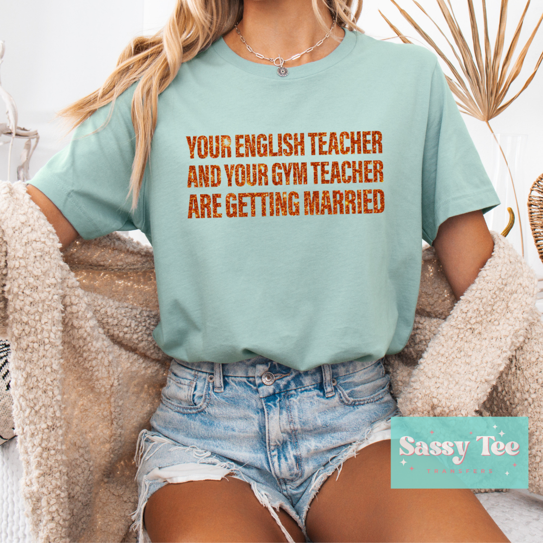 YOUR ENGLISH TEACHER GYM COACH SWIFT GLITTER **Preorder/Restock Ships in 5-10 biz days**