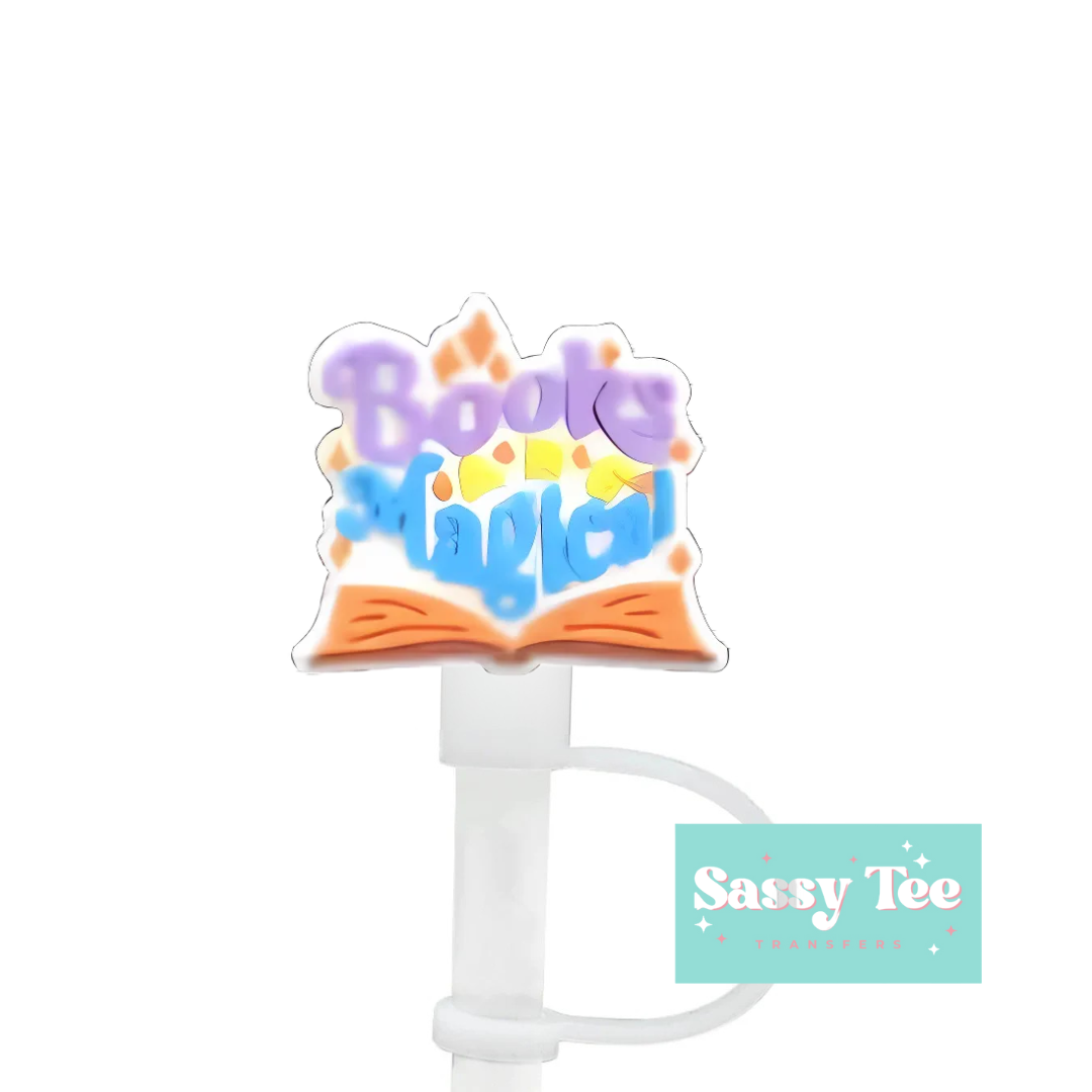 BOOKS MAGICAL STRAW TOPPER