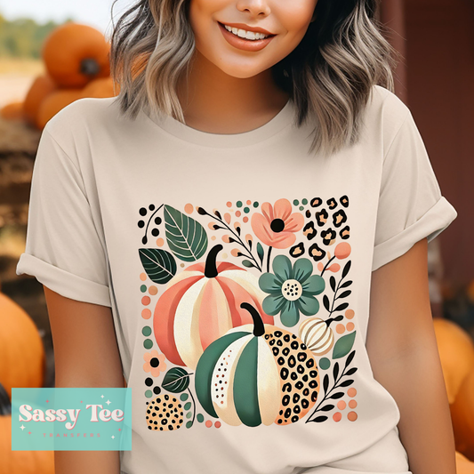 FALL BOHO PUMPKIN LEOPARD