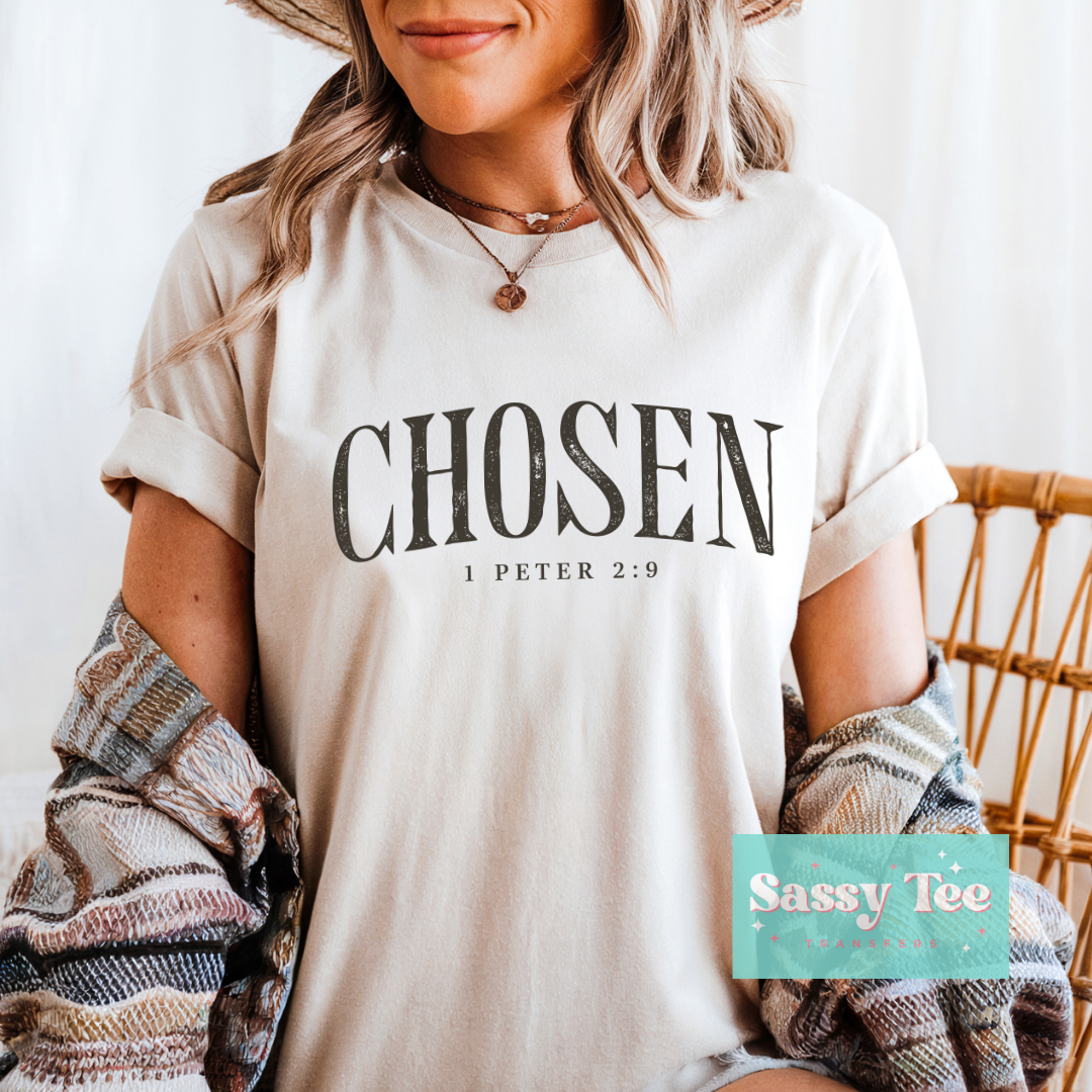 CHOSEN 1 PETER 2:9 DISTRESSED **Preorder/Restock Ships in 5-10 biz days**