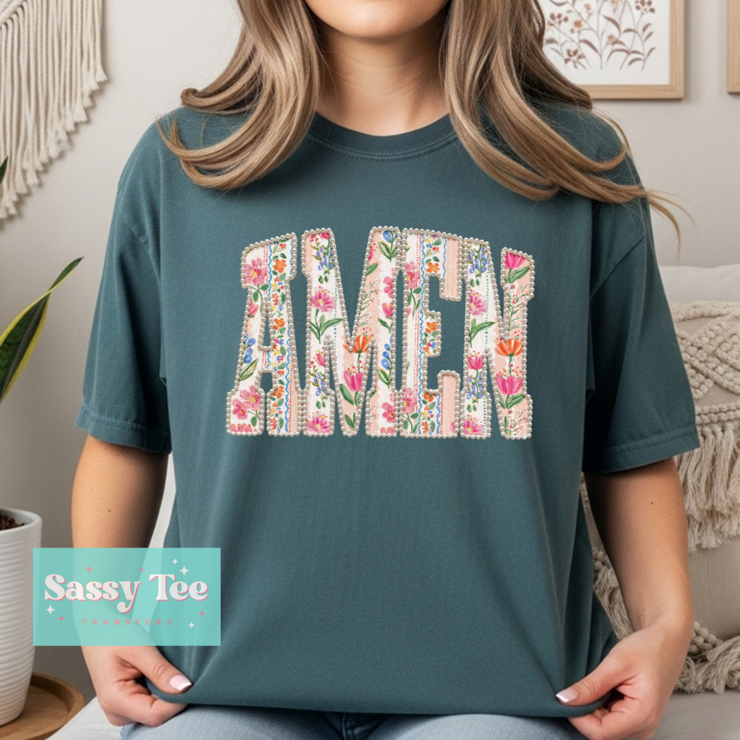 AMEN VINTAGE FLORAL FAUX **Preorder/Restock Ships in 5-10 biz days**