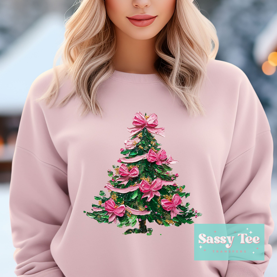 CHRISTMAS TREE PINK TEXTURED PAINT **Preorder/Restock Ships in 5-10 biz days**