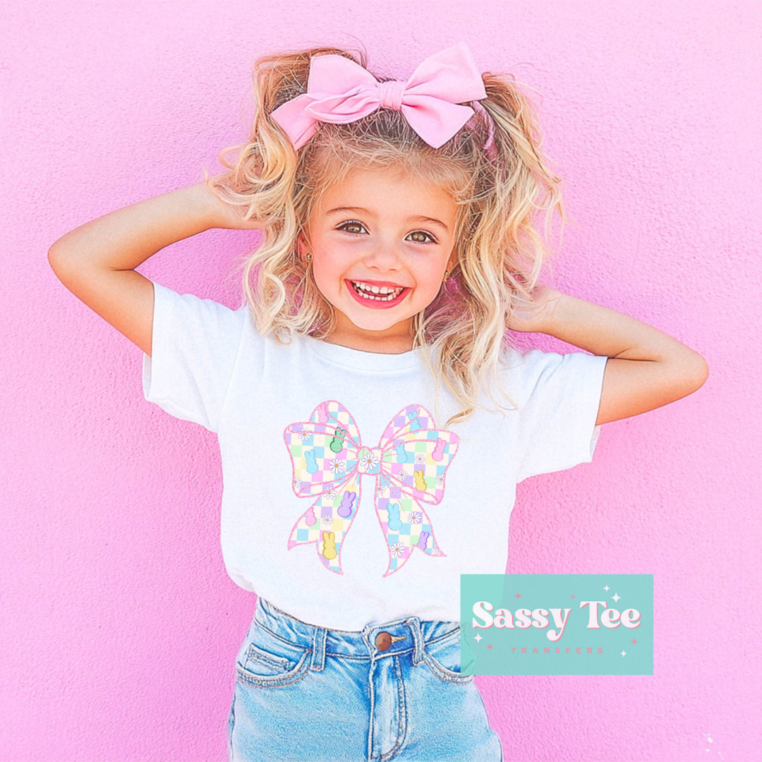 RETRO PEEPS EASTER BOW Kids