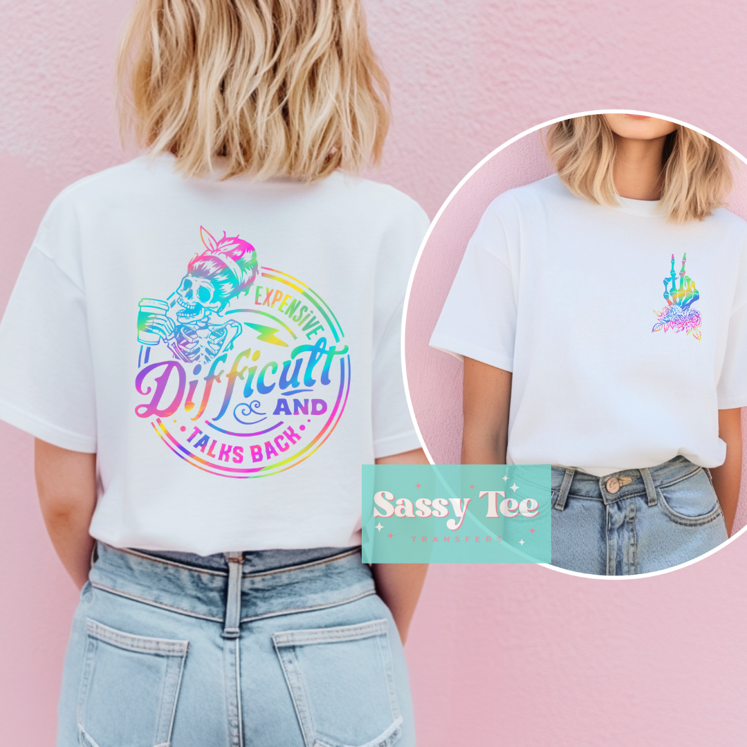 EXPENSIVE DIFFICULT COLORFUL Pocket + Back set *Preorder, Ships in 5-10 biz days