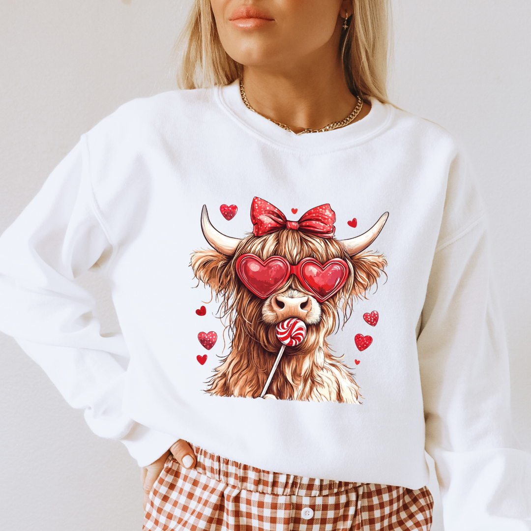 HIGHLAND COW LOLLIPOP VALENTINE