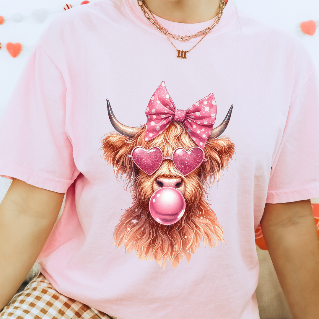 HIGHLAND COW BUBBLEGUM