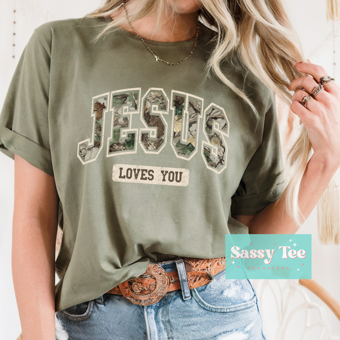 JESUS LOVES YOU CAMO **Preorder/Restock Ships in 5-10 biz days**