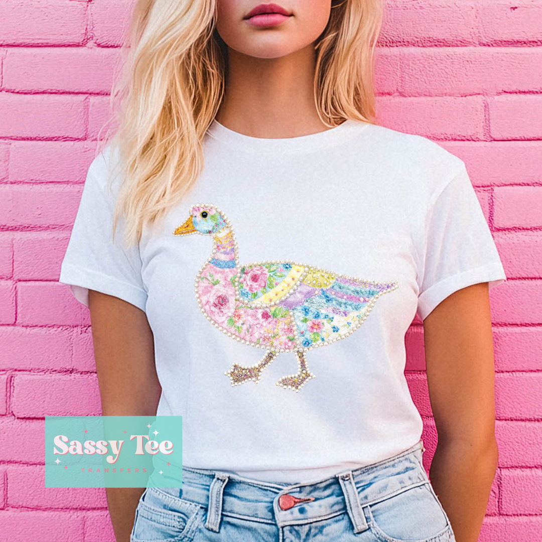 PASTEL FLORAL PEARL GOOSE PATCHWORK **Preorder/Restock Ships in 5-10 biz days**