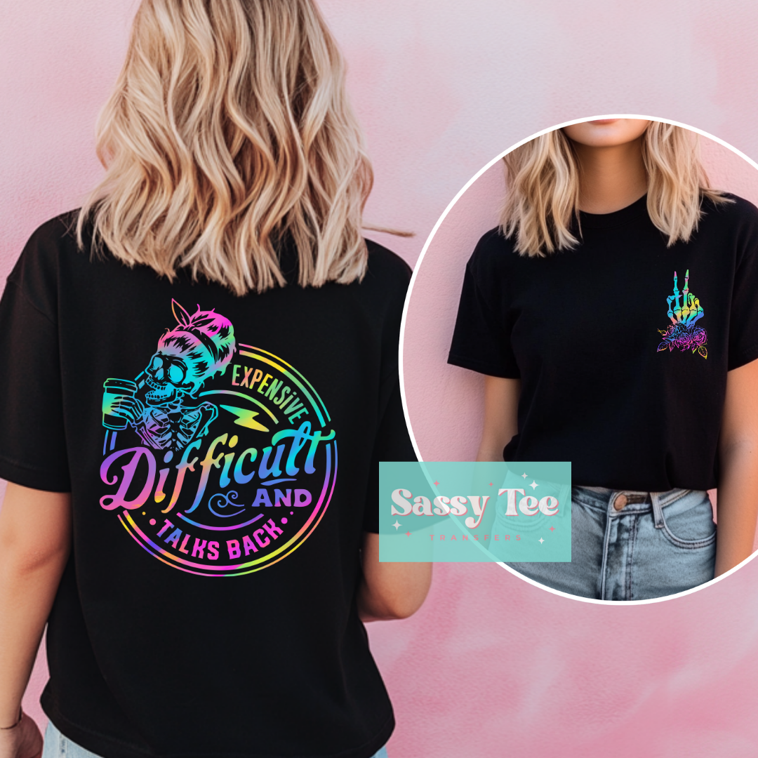 EXPENSIVE DIFFICULT COLORFUL Pocket + Back set *Preorder, Ships in 5-10 biz days