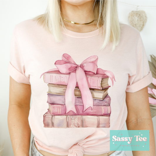 BOOKS PINK COQUETTE BOW *Restock Preorder ships in 5-10 biz days