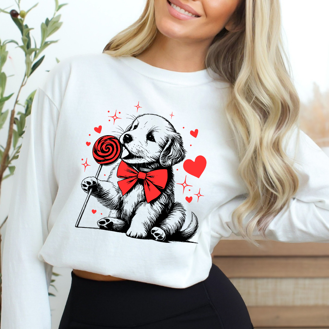 PUPPY LOLLIPOP VALENTINE
