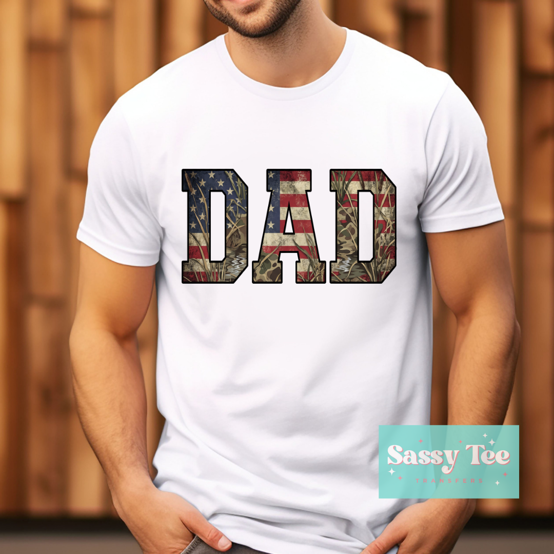 DAD CAMO USA FLAG **Preorder/Restock Ships in 5-10 biz days**