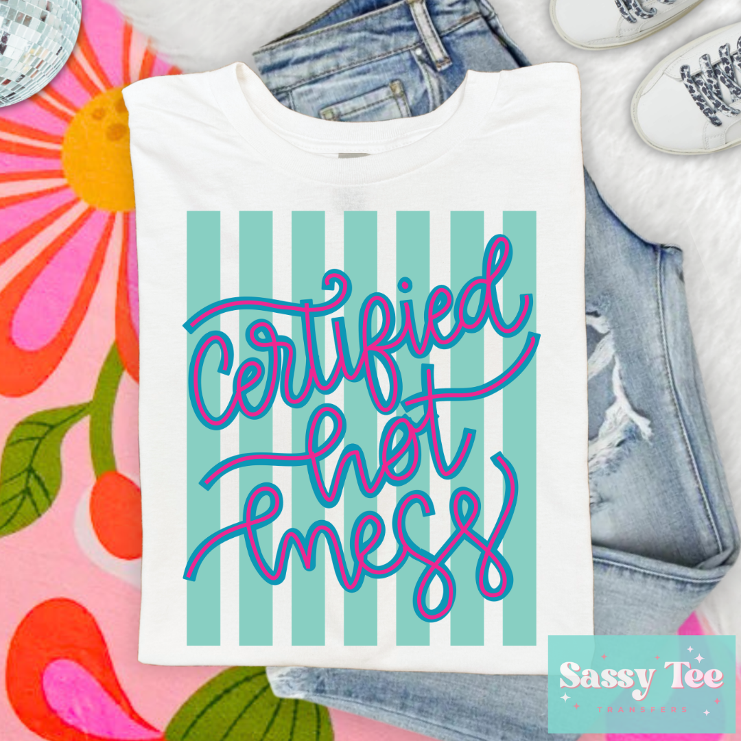 CERTIFIED HOT MESS PREPPY STRIPES **Preorder/Restock Ships in 5-10 biz days**