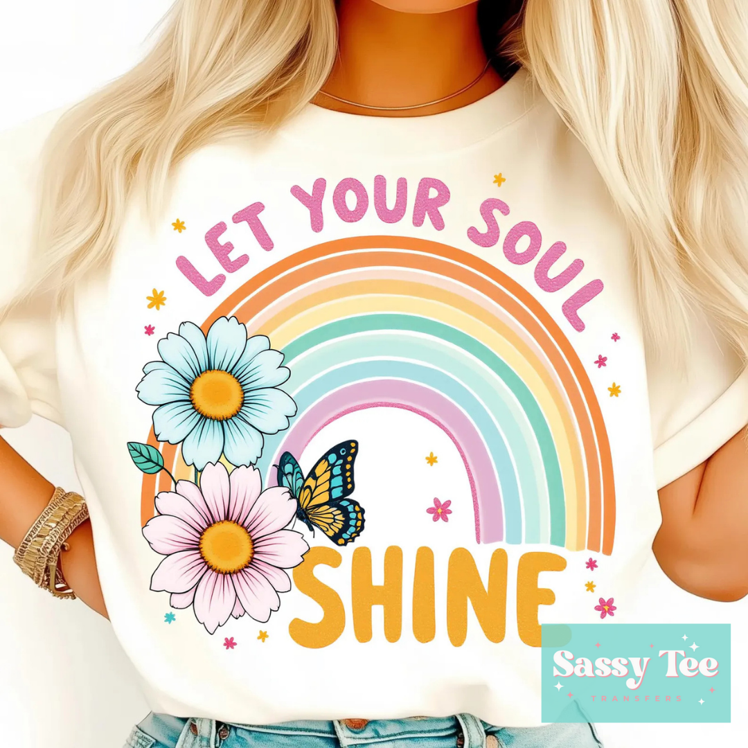 LET YOUR SOUL SHINE RETRO RAINBOW **Preorder, Ships in 5-10 biz days**