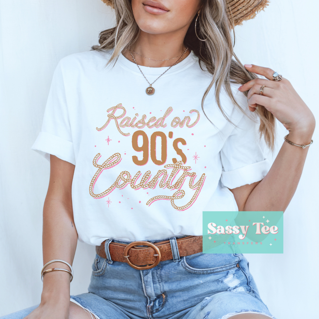 RAISED ON 90'S COUNTRY PINK **Preorder, Ships in 5-10 biz days**