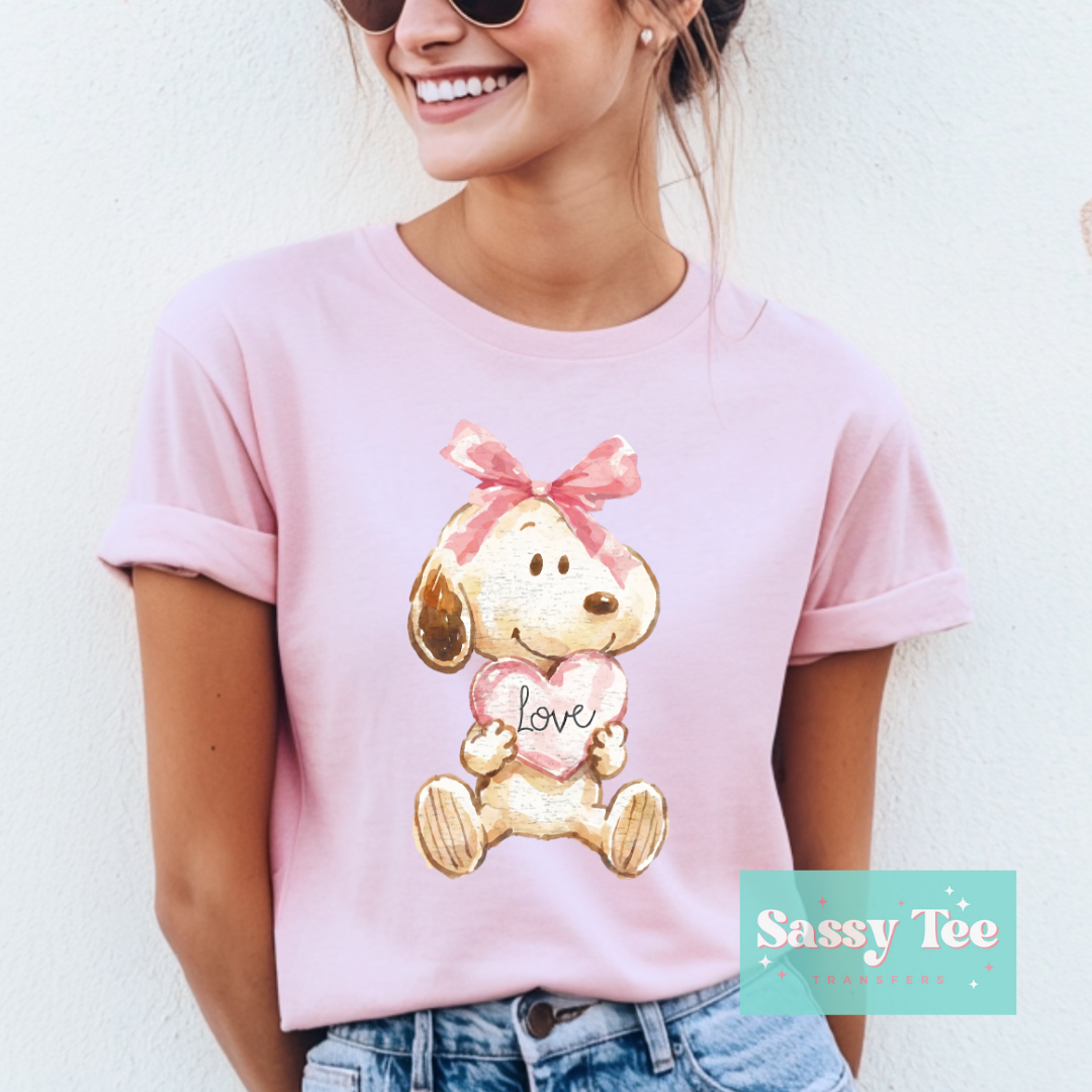 PEANUT LOVE BOW HEART VINTAGE **Preorder/Restock Ships in 5-10 biz days**