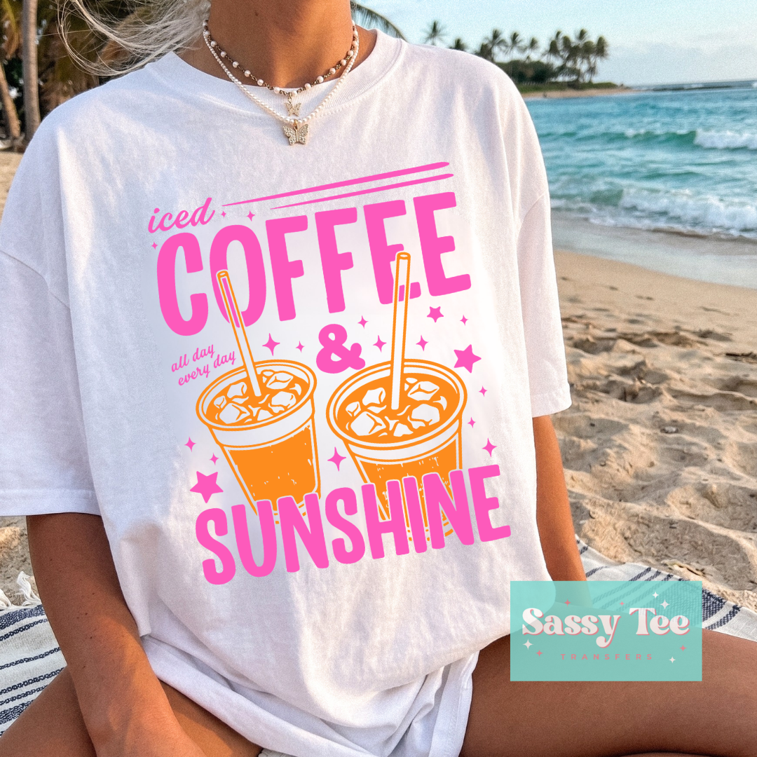 ICED COFEE SUNSHINE PINK ORANGE **Preorder/Restock Ships in 5-10 biz days**