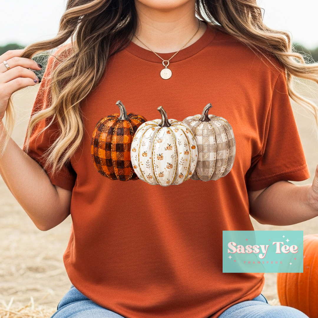 PUMPKINS PREPPY TRIO PLAID **Preorder/Restock Ships in 5-10 biz days**