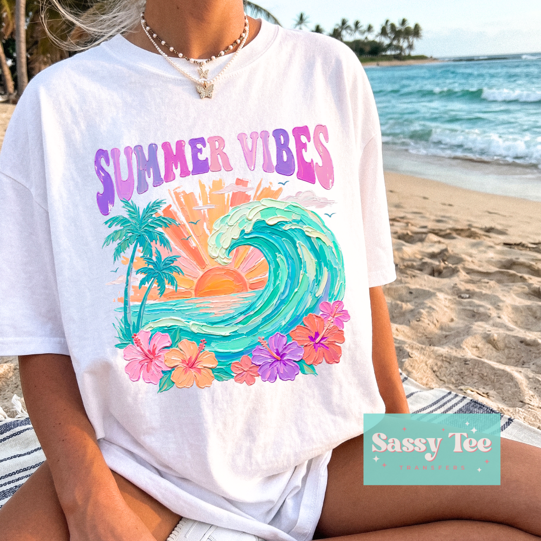 SUMMER VIBES OCEAN FAUX TEXTURE PAINT **Preorder/Restock Ships in 5-10 biz days**