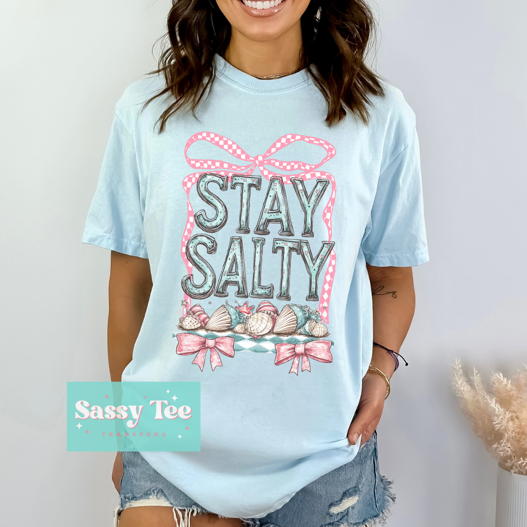 STAY SALTY SEASHELLS BOW