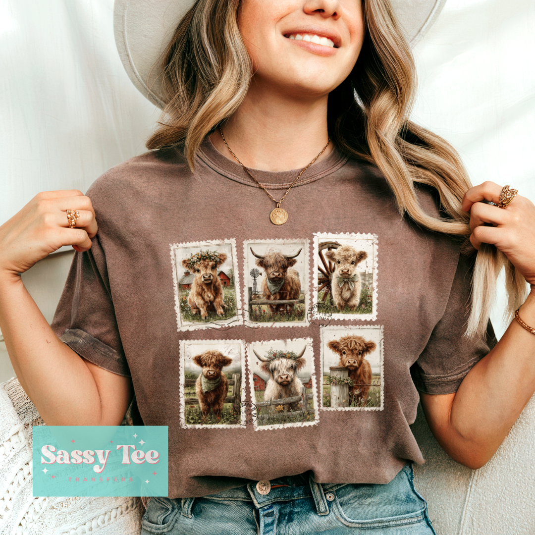 CUTE HIGHLAND COW STAMPS **Preorder/Restock Ships in 5-10 biz days**