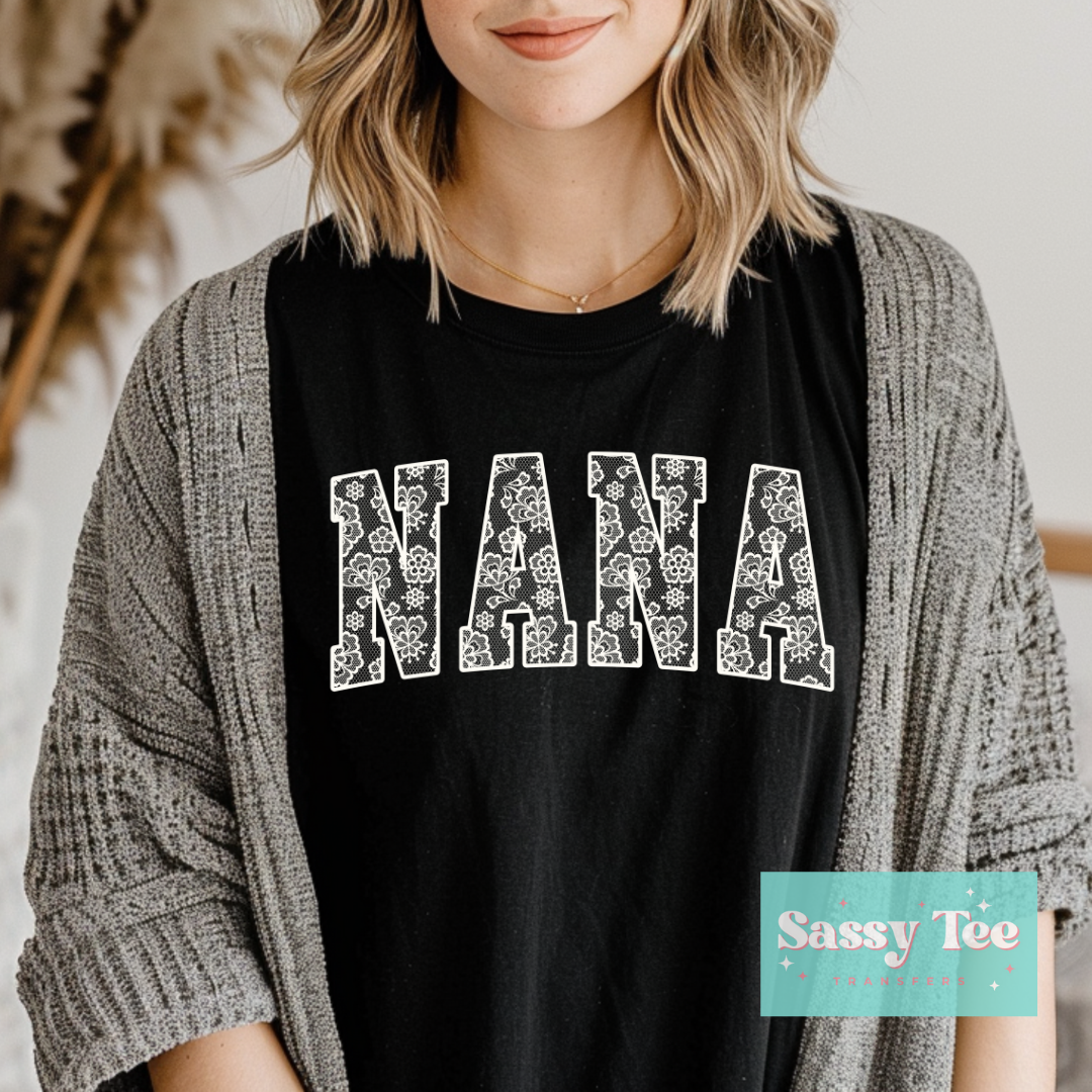 NANA WHITE FLORAL LACE