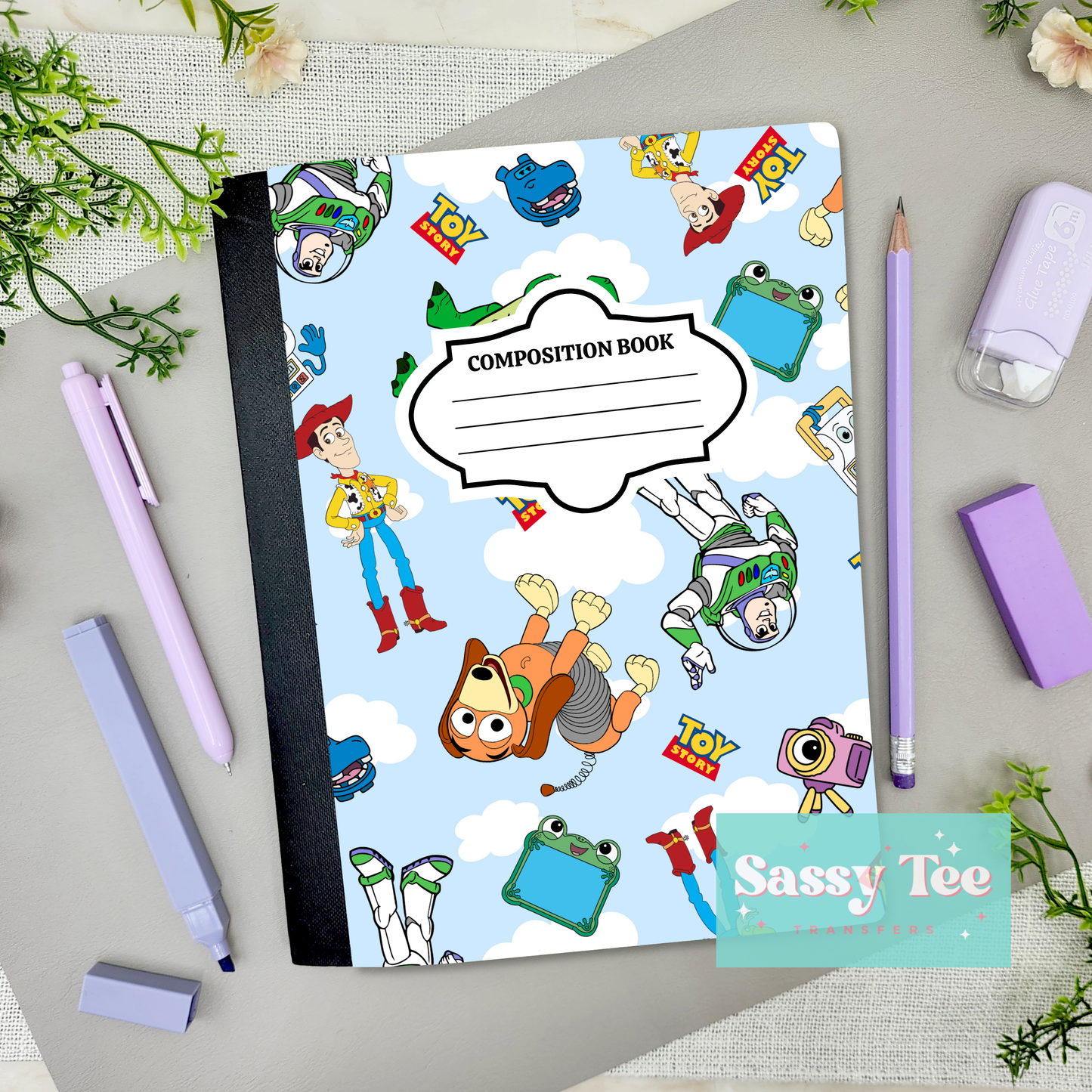 TOYS BLUE SKY FRIENDS Peel + Stick Notebook Cover SET