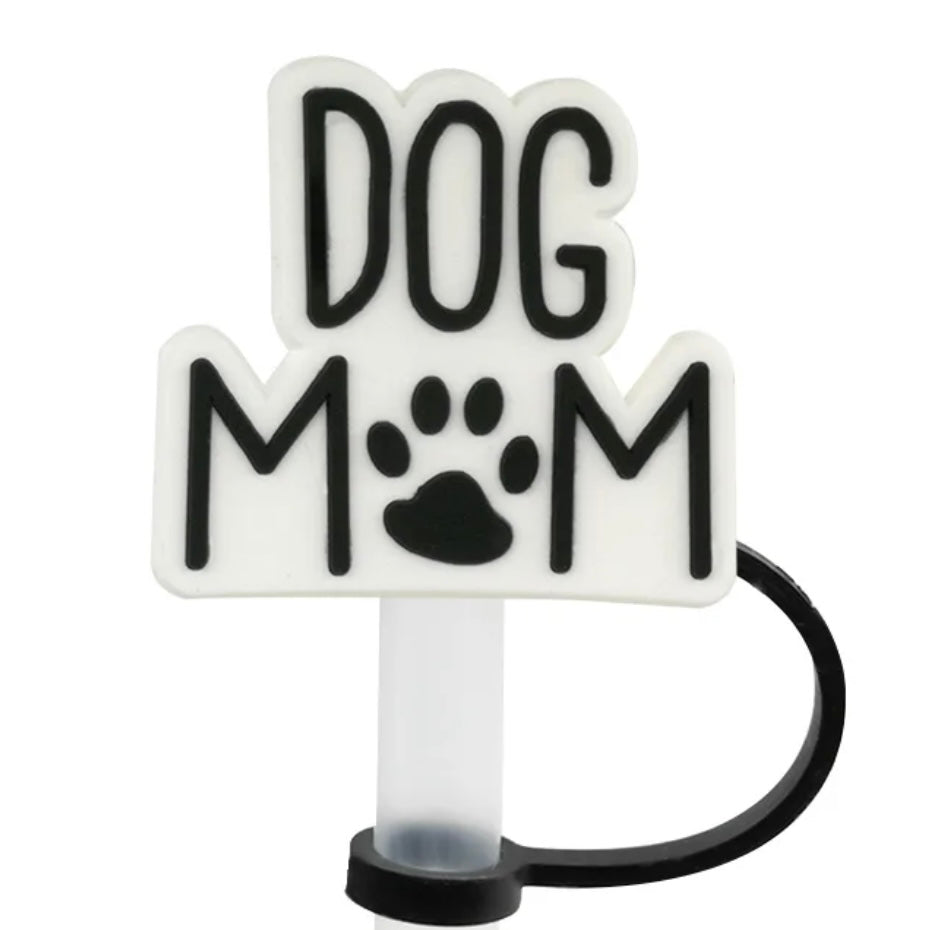 DOG MOM STRAW TOPPER Two Size options *Restock + New Size