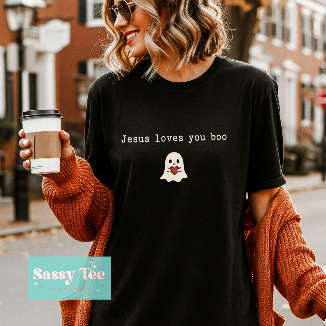 JESUS LOVES YOU BOO GHOST **Preorder/Restock Ships in 5-10 biz days**