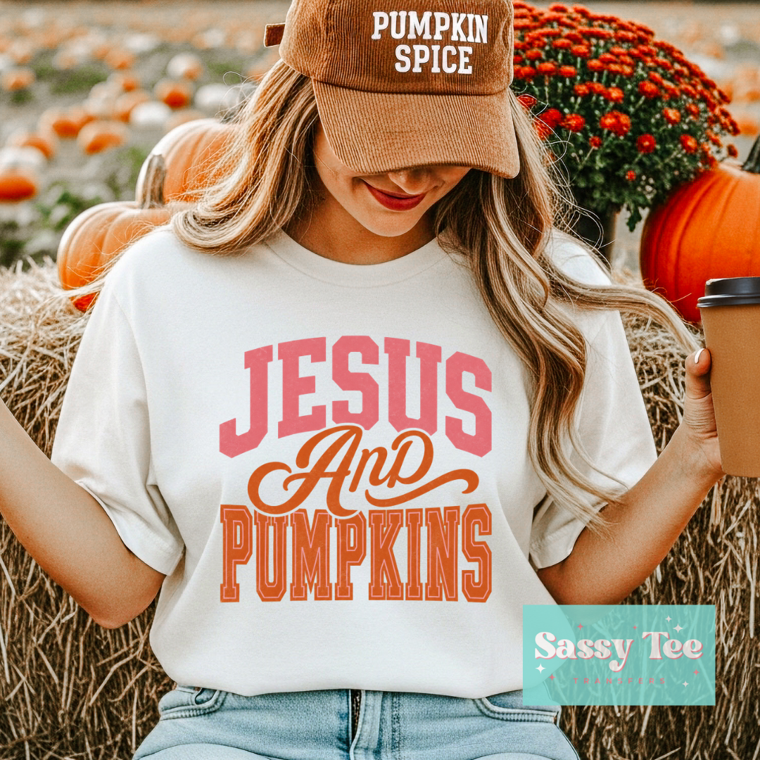 JESUS AND PUMPKINS PINK **Preorder/Restock Ships in 5-10 biz days**