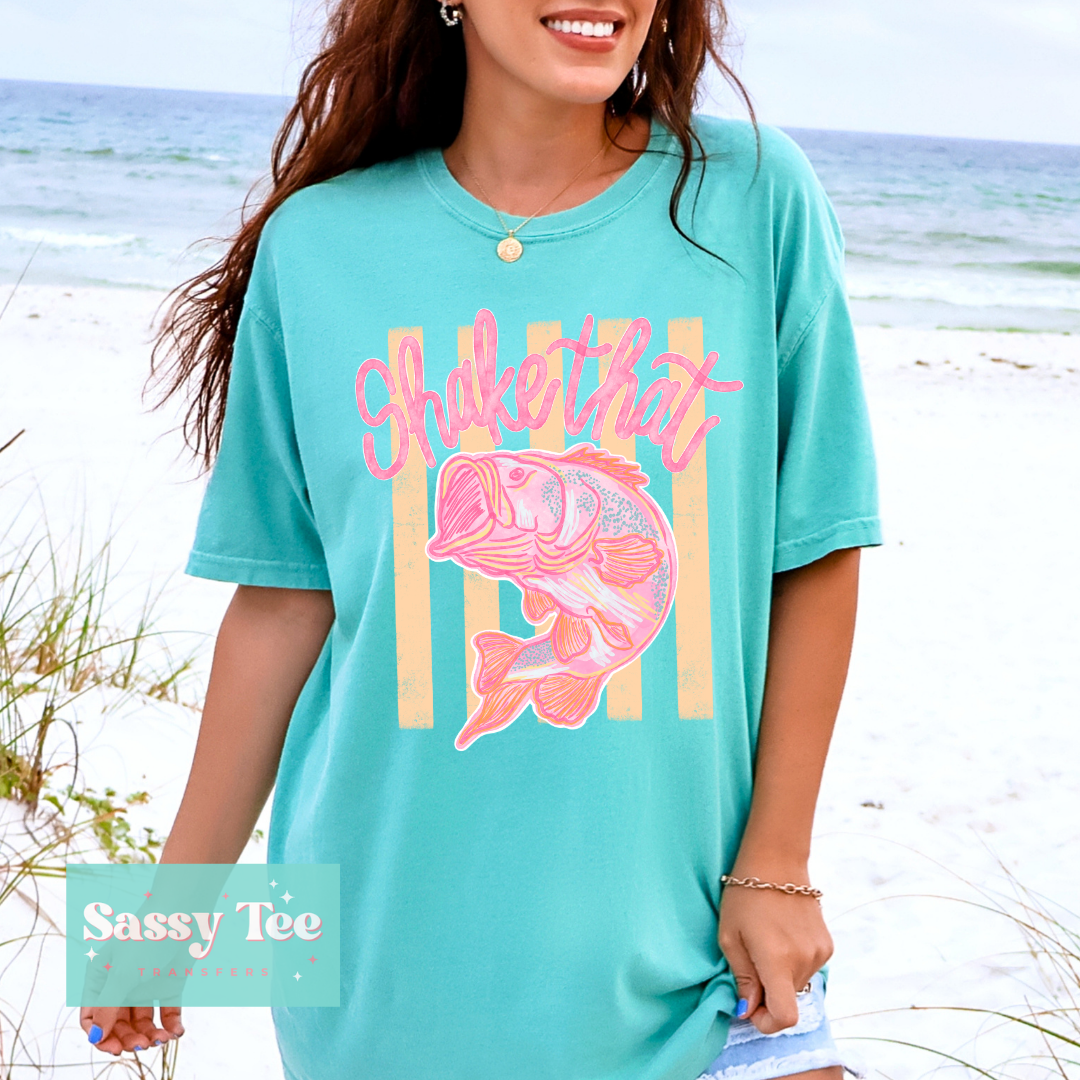 SHAKE THAT BASS BRIGHT PREPPY STRIPES **Preorder/Restock Ships in 5-10 biz days**