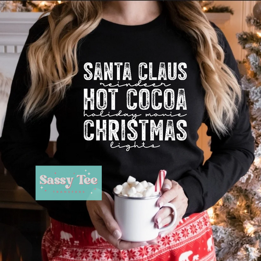 SANTA CLAUSE HOT COCOA CHRISTMAS White