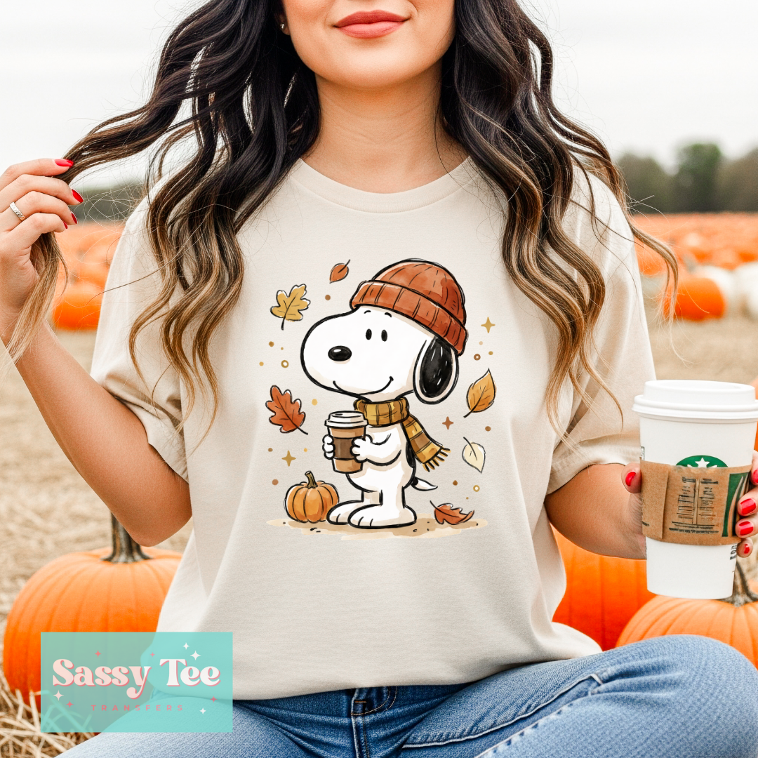 AUTUMN FALL DOG SNOOP **Preorder/Restock Ships in 5-10 biz days**