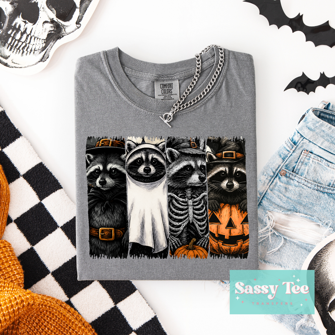 FERAL HALLOWEEN RACCOONS ART **Preorder/Restock Ships in 5-10 biz days**