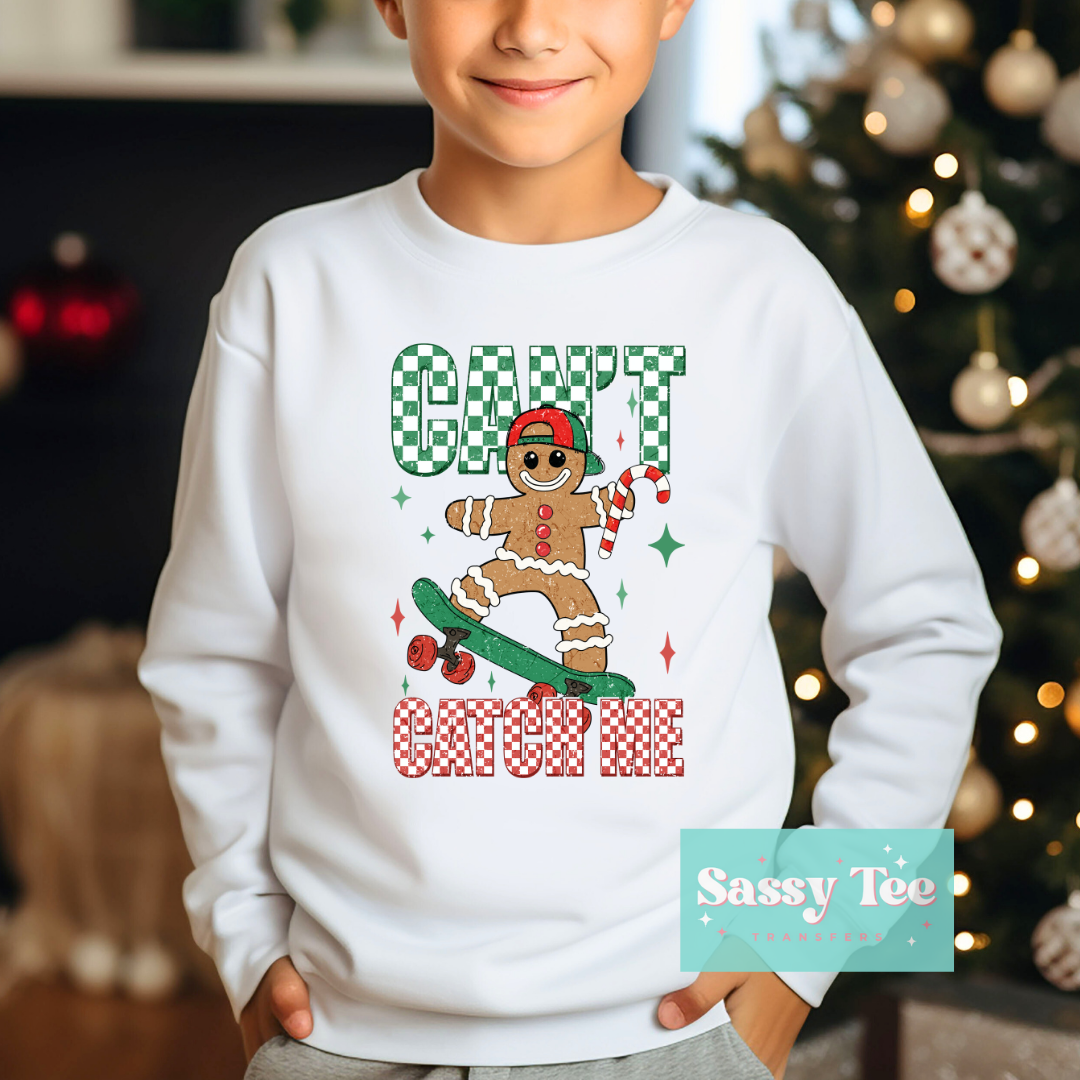 CAN'T CATCH ME RETRO GINGERBREAD Kid **Preorder/Restock Ships in Est. 5-10 biz days**