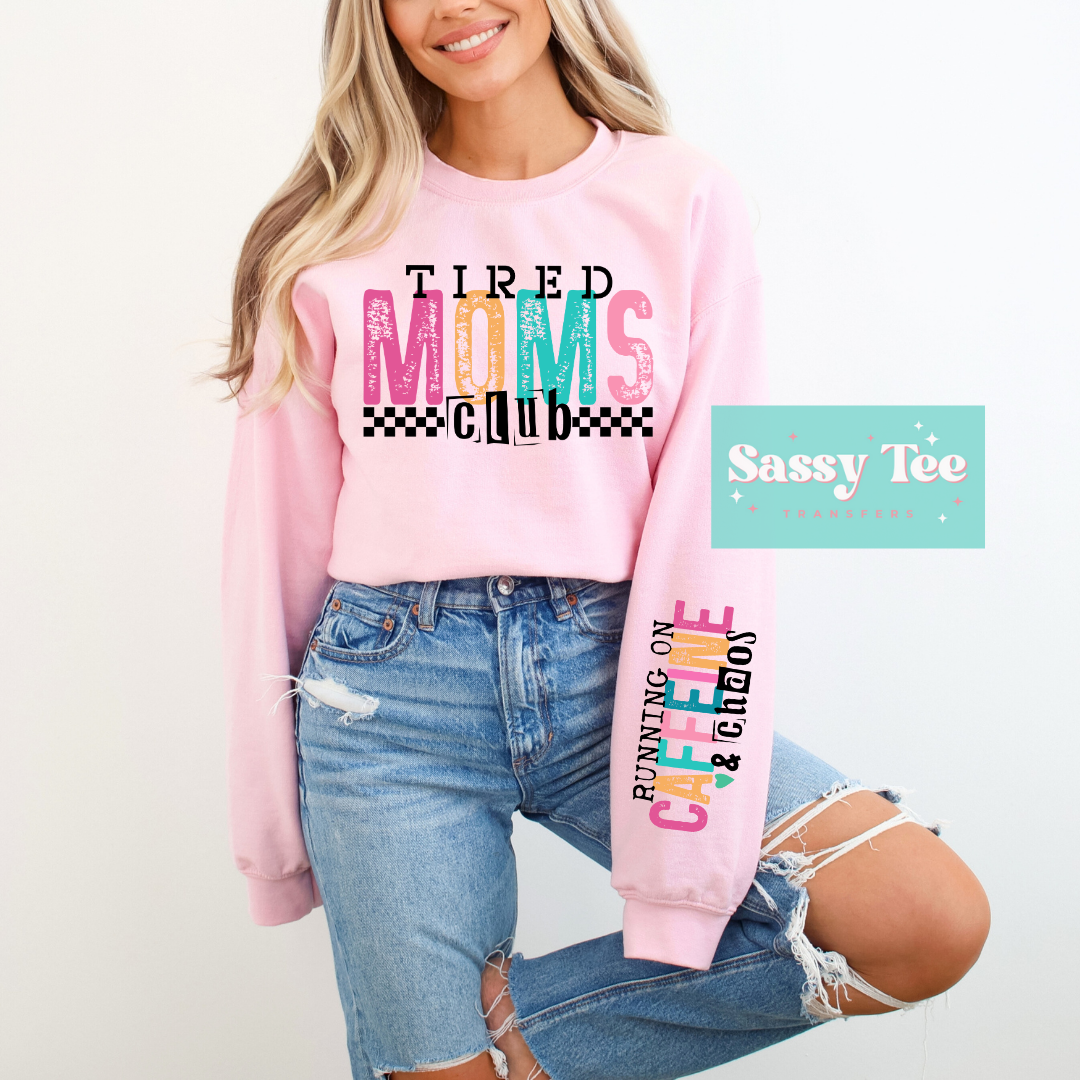 TIRED MOMS CLUB Front & Back Set