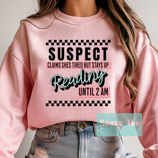 SUSPECT CLAIMS TIRED BUT READING **Preorder Ships in 5-10 biz days**