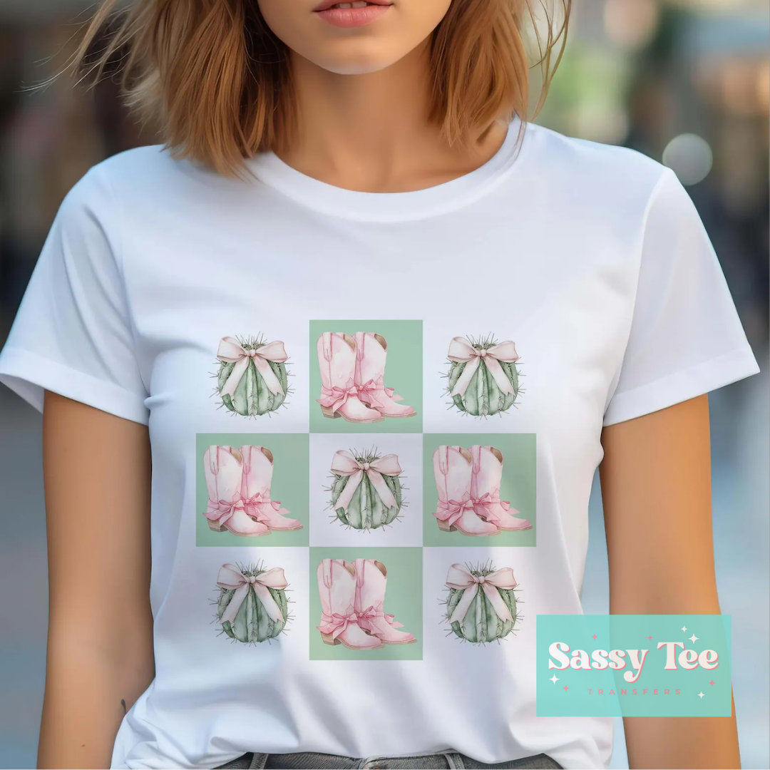 CACTI PINK BOOTS COQUETTE