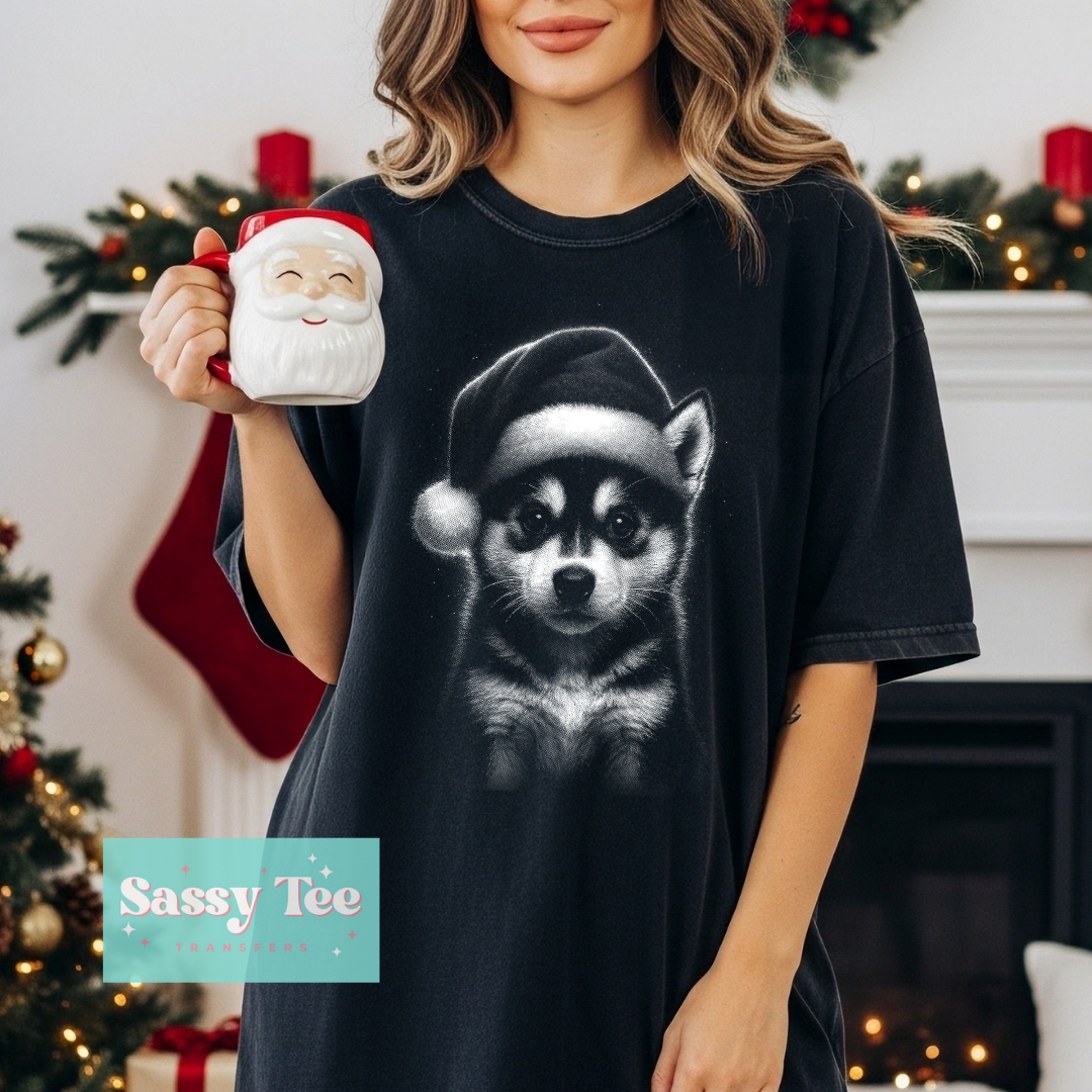 SLEIGH DOG HUSKY SANTA For Darker Colors **Preorder/Restock Ships in 5-10 biz days**