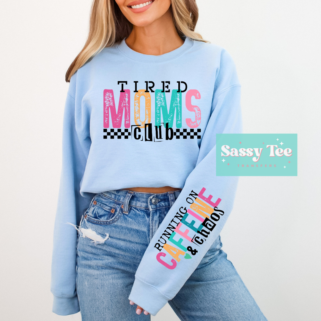 TIRED MOMS CLUB Front & Back Set
