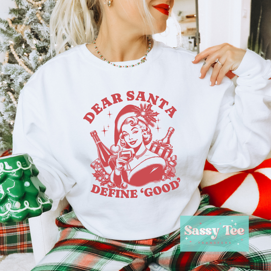 DEAR SANTA DEFINE GOOD VINTAGE **Preorder/Restock Ships in 5-10 biz days**