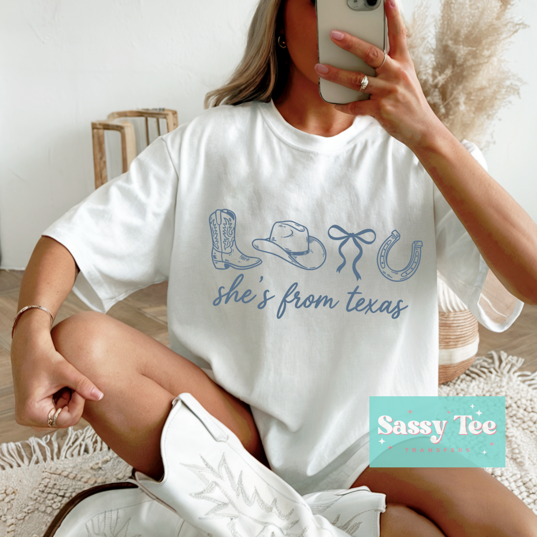 SHE'S FROM TEXAS BLUE **Preorder/Restock Ships in 5-10 biz days**
